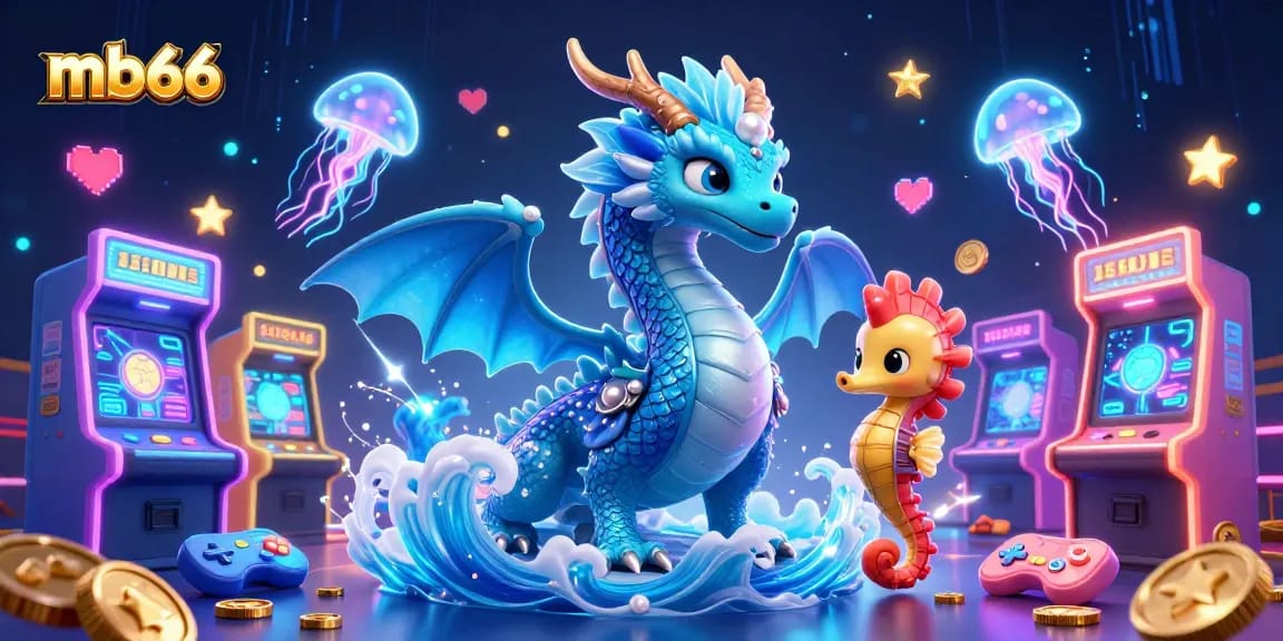 Trải nghiệm cá cược tại mb66 với hình ảnh rồng nước 3D tuyệt đẹp và đồ họa sống động.