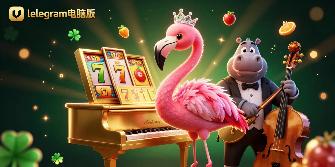 通过这个生动的在线赌场插图展示的telegram电脑版功能赢得丰厚奖励。