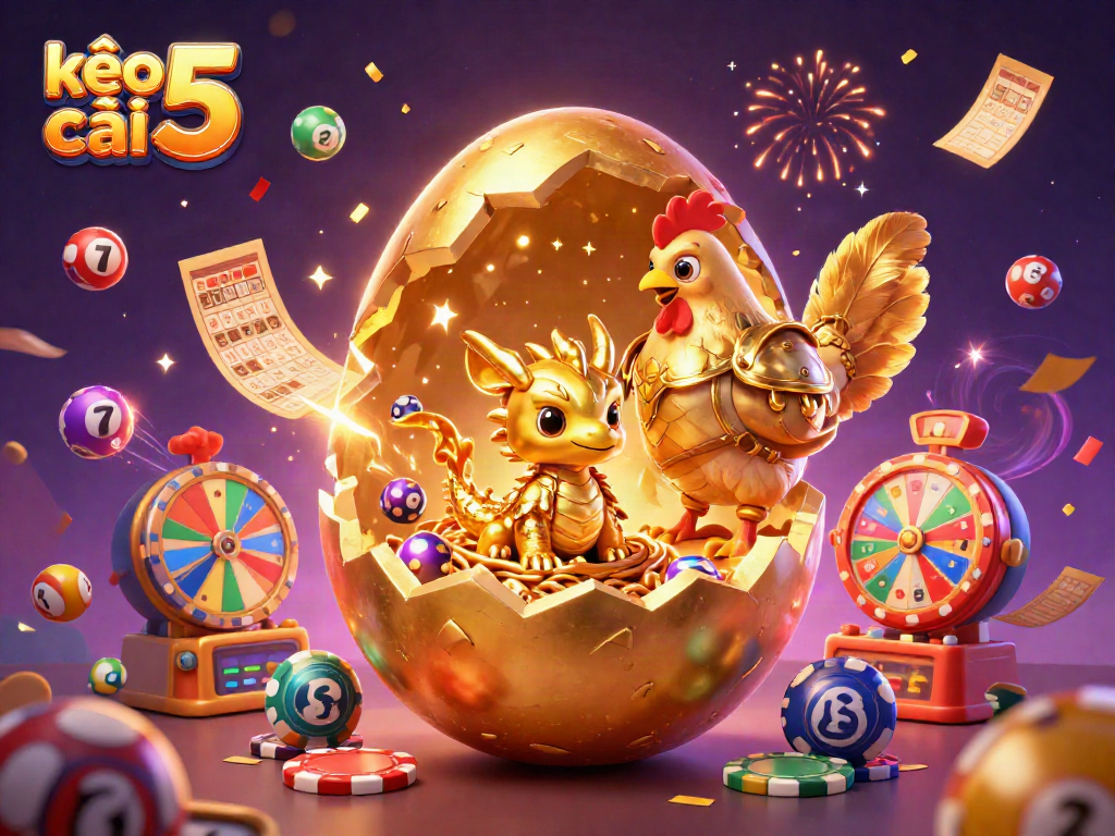 Bet on kèo nhà cái 5 and win big with dynamic golden dragon and lottery elements