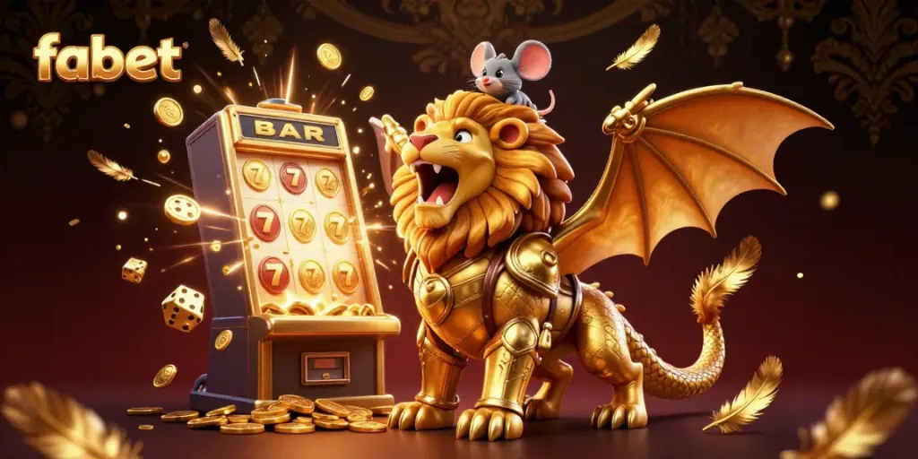 Experience gaming excitement with fabet's roaring chimera, golden jackpot, and vibrant casino atmosphere.