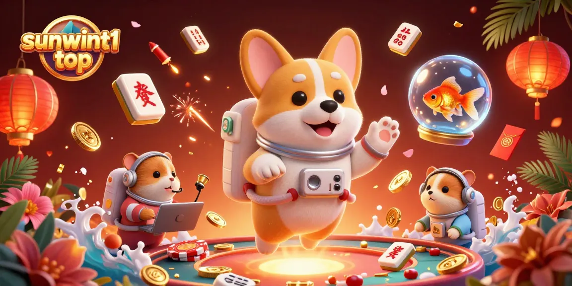 Experience gaming excitement at sunwint1 top with a cosmic casino twist featuring animated characters.